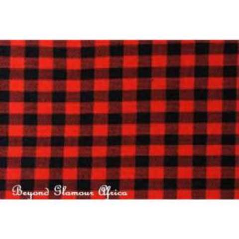 Maasai Shuka Black/red Genuine shuka