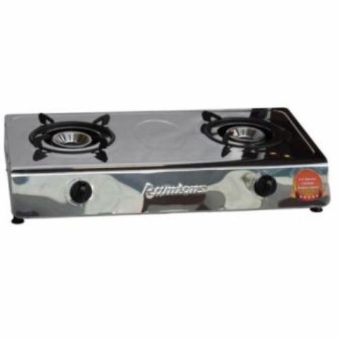 Ramtons Gas Cooker 2 Burner Stainless Steel- Rg/538