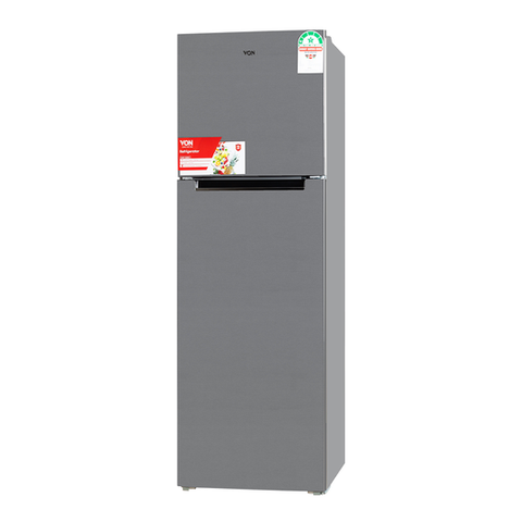 Von VART-36NHS Double Door Fridge 251L - Silver