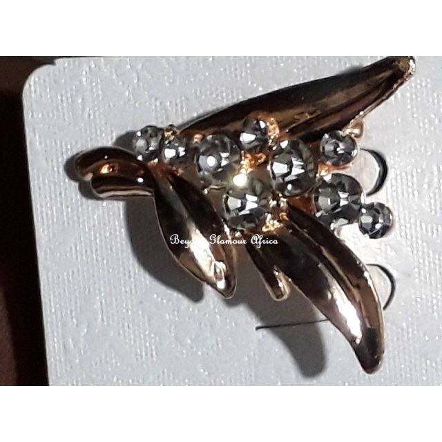 Womens Gold Vintage Tree Brooch