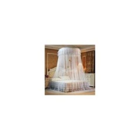 Fashion Round Top Mosquito Net - White
