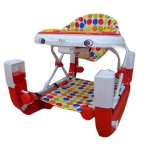 TOP 2 Baby Walker & Rocker With Music - Red