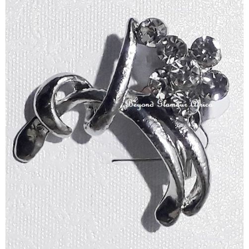 Womens Silver Vintage Pin Brooch