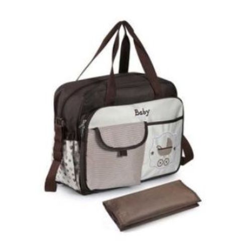 Large Capacity Diaper Bag Messenger - Coffee