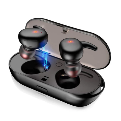 Y30 Bluetooth 5.0 True Wireless In-Ear Headphones With Mic And Charging Case Black