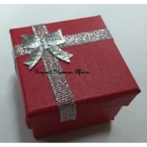 Red Cardboard Ring Box