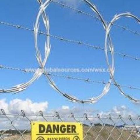 Razor Wire Flat Wrap Coils-Flat Security