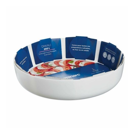 Luminarc N2946 Diwali White Service Platter - 30cm