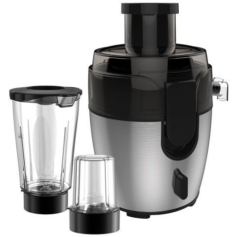 Ramtons 3-in-1 Juicer Blender grinder, Black- RM/541