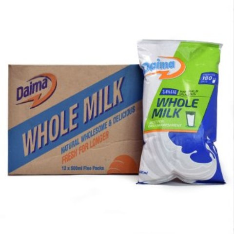 Daima UHT Fino Milk 500ml x 12 packets