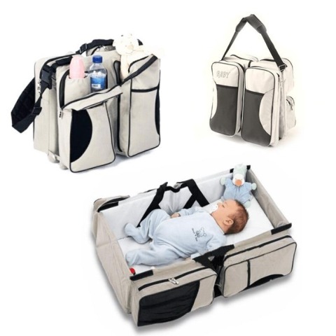 3 in 1 Diaper Bag Travel Bassinet +Change Station