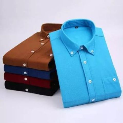 Fashion 5Pcs Official Shirt Long Sleeve Slim Fit