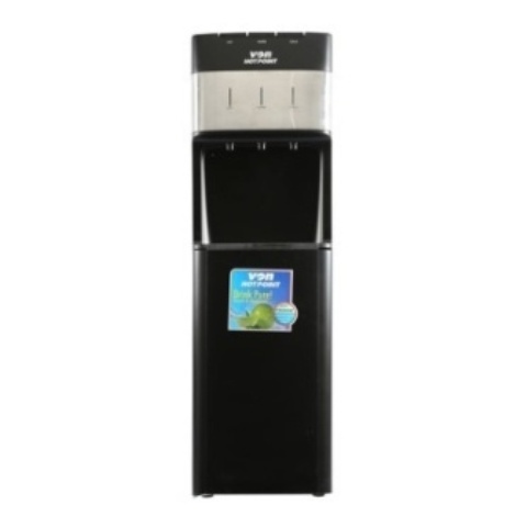 Von VADA2323K Water Dispenser Compressor Cooling, with Fridge - Black