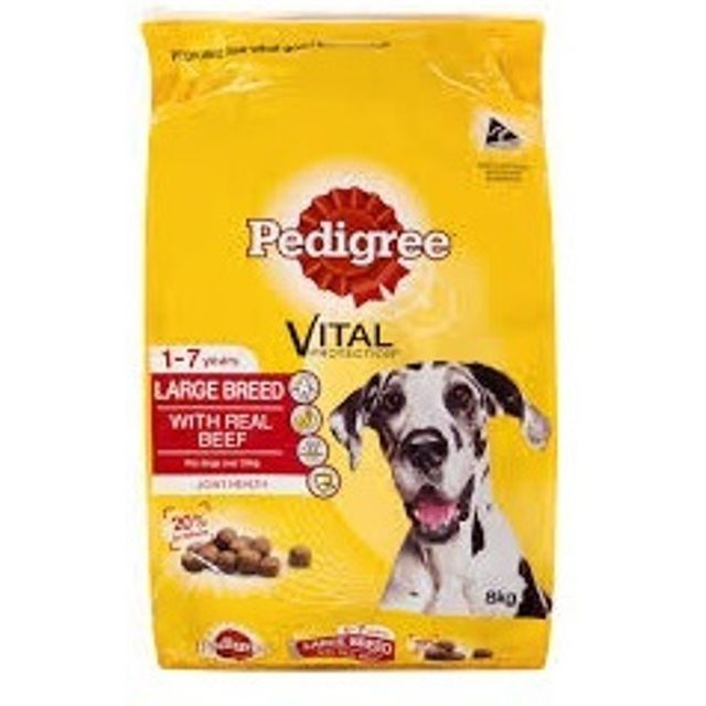 Pedigree Adult Large Breed Beef Rice 8 kg