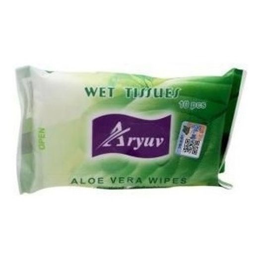 Aryuv Aloe Vera Wipes 10 Pieces