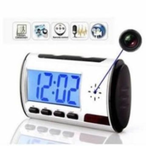 Camera clock nanny camera analogue