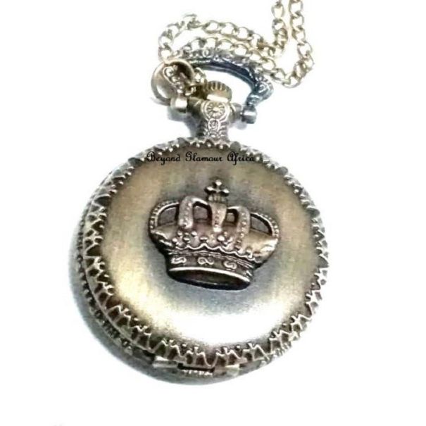 Brass Crown Pocket Watch