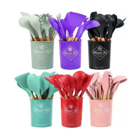 Set of 12 pcs silicon spoons