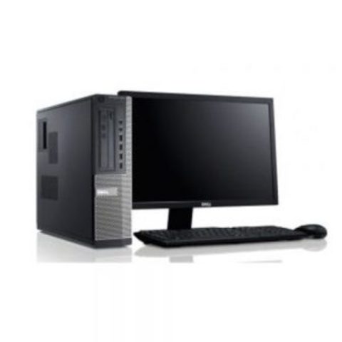 Refurbished DELL Optiplex 9010 SFF Desktop CPU Intel Core i5 3.40GHz 4GB RAM 500GB HDD DVDRW Free DOS Pro 64-Bit 19” TFT Keyboard & Mouse Complete set Black
