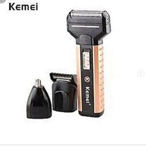 3 in 1 kemei shaver with shaver,smoother and nose trimmer