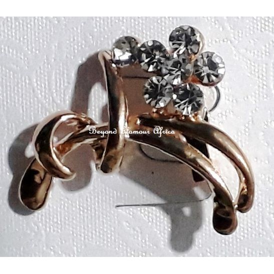 Women's  crystal Gold  Brooch
