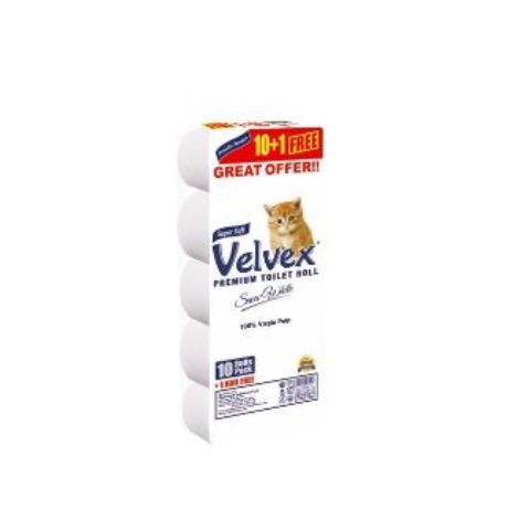 Velvex  Toilet Tissue Printed Pink 10s Unwrapped