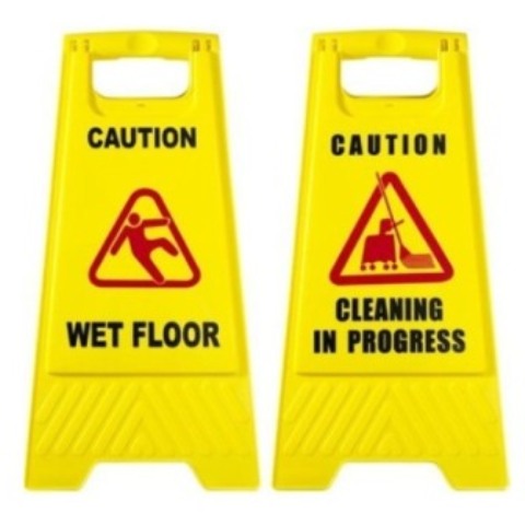 Cleaning In Progress Sign