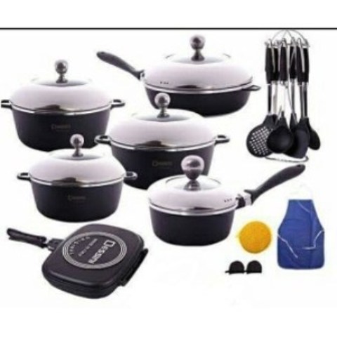 22 piece non stick cooking pots