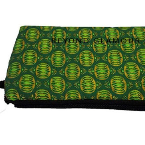 Green Ankara Pouch