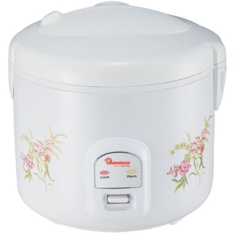 Ramtons Rice Cooker+Steamer 1.8 Liters White- RM/397
