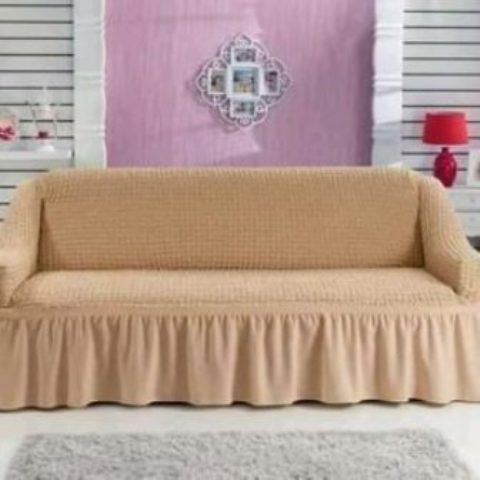 Three Seater Sofa Cover – Beige