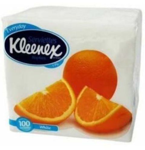 Kleenex Serviette White 1Ply