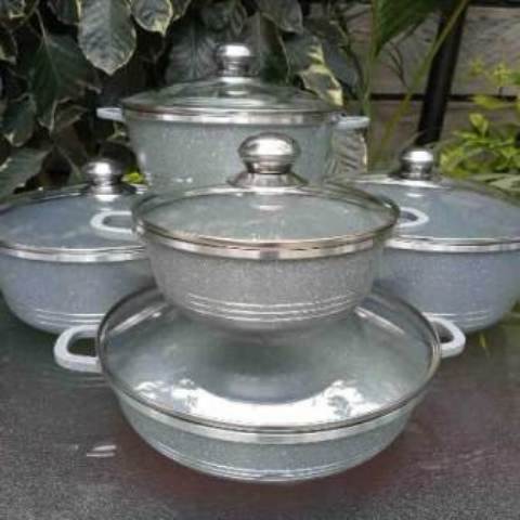 10pcs set granite cookware