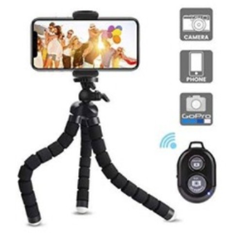 Flexible tripod with Bluetooth shutter