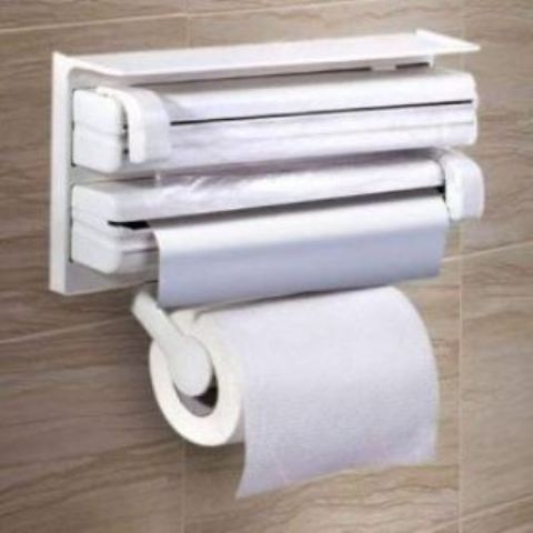 3 in 1 triple foil/tissue dispenser