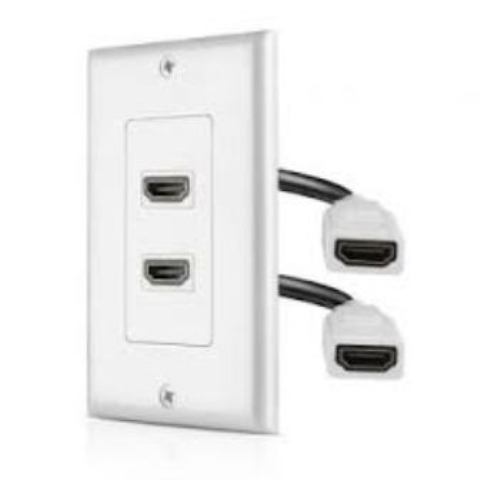 Twin HDMI Wall Faceplate