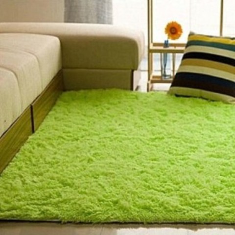 Fluffy Rugs Anti-Skiding Shaggy Area Rug Dining Room Carpet Floor Mats