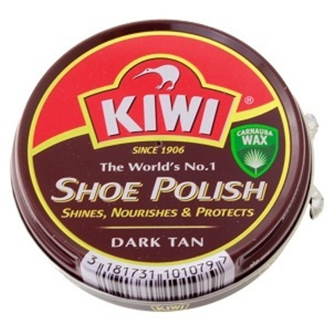 Kiwi Shoe Polish Dark Tan 25 ml