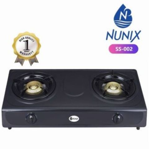 Nunix Stainless Steel Table Top Double Burner Gas Stove-Gas Cooker