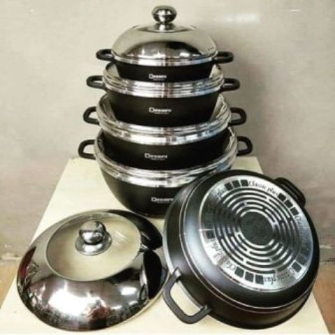 Non-stick cooking pots 10 pieces