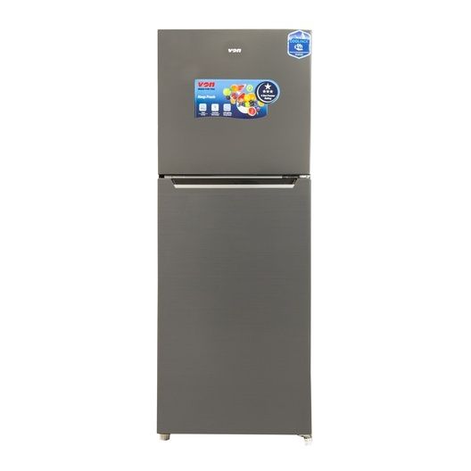 Von VART-26NMS Double Door Fridge 200L - Silver