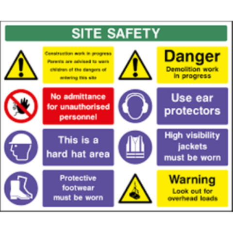 A3 Construction Site Safety Signage