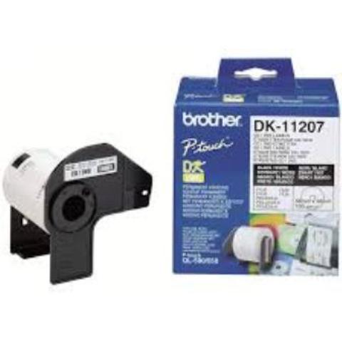 Brother DK-11207 Black on White Label Roll