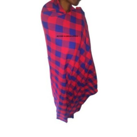 Maasai Shuka Blue/Pink