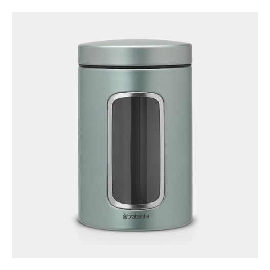 Brabantia 484360 Window Canister - Metallic Mint