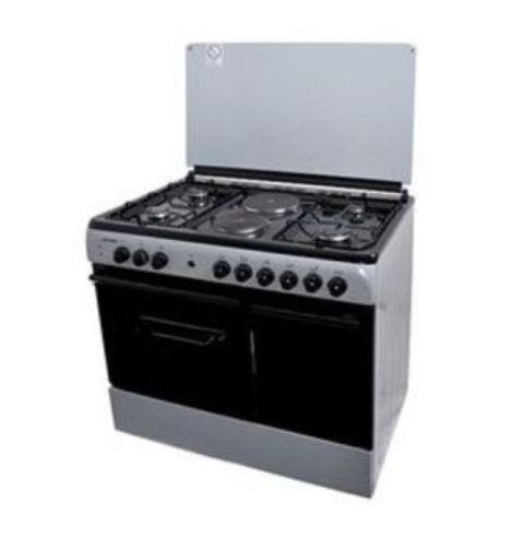 Von Hotpoint 8422SLV/VAC9S042CS 4 Gas + 2 Electric Cooker