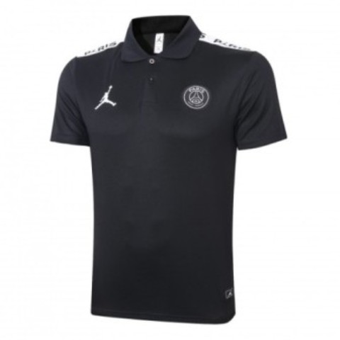 PSG black jordan Polo 20-21 (C425)