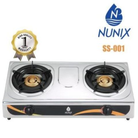 Nunix Gas Cooker Stainless Steel