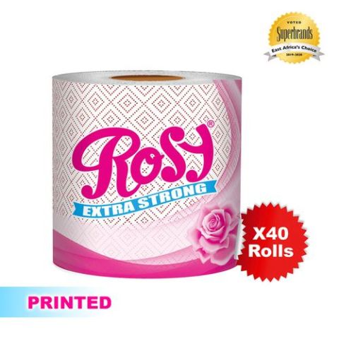 Rosy Toilet Tissue Printed 10s Wrapped
