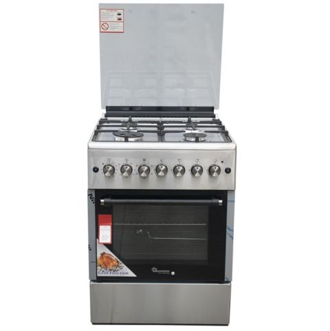 Ramtons 4gas+Electric Oven 60x60 Stainless Steel Cooker- Rf/492
